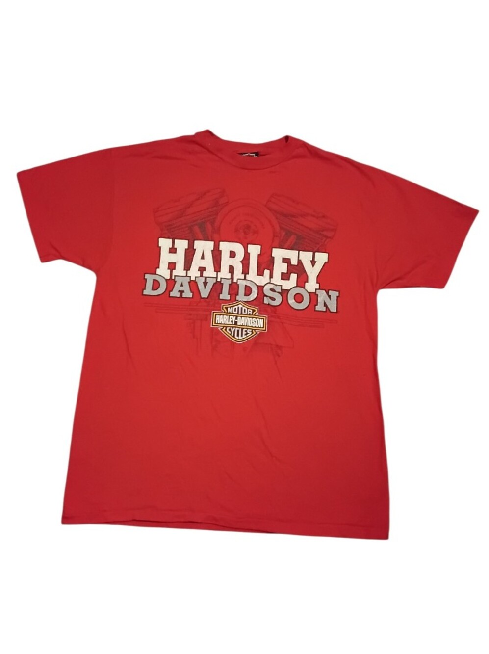 Harley-Davidson Men’s Red Logo Graphic T‑Shirt